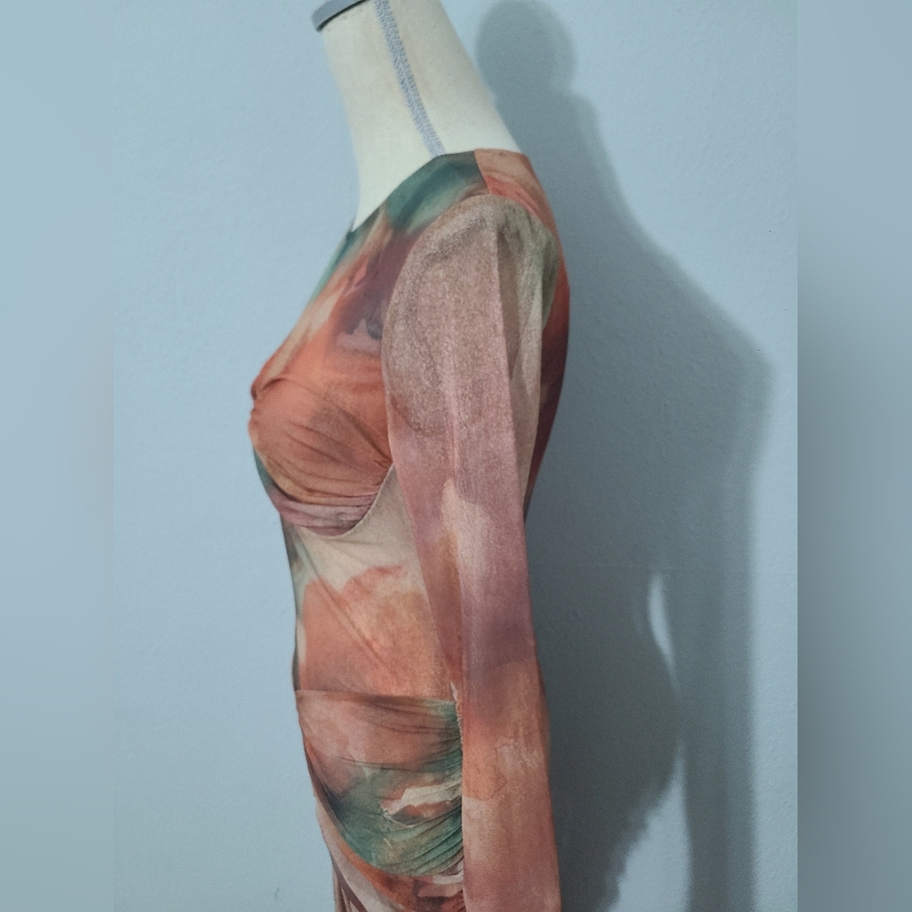 Camila Coelho Josephine Maxi Dress‎ in Multi Abstract Flora NWT Size Med - Picture 5 of 16